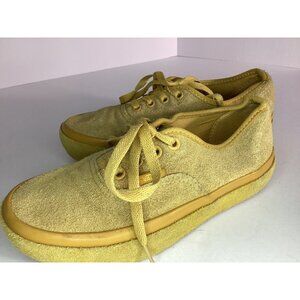 Vans Yellow Suede Shoes Boys 4.5 Girl 6